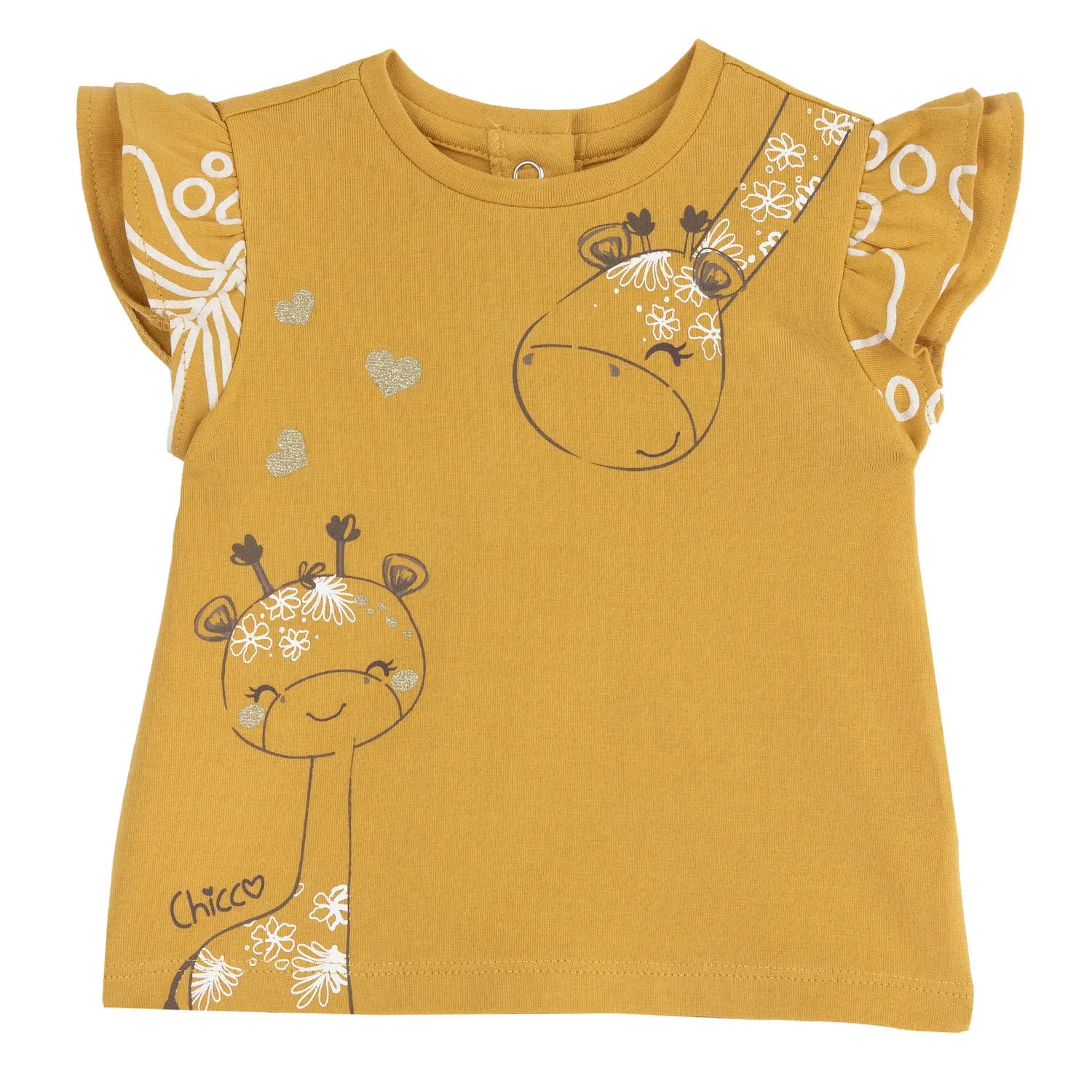 Girls Yellow Animal Printed Top
