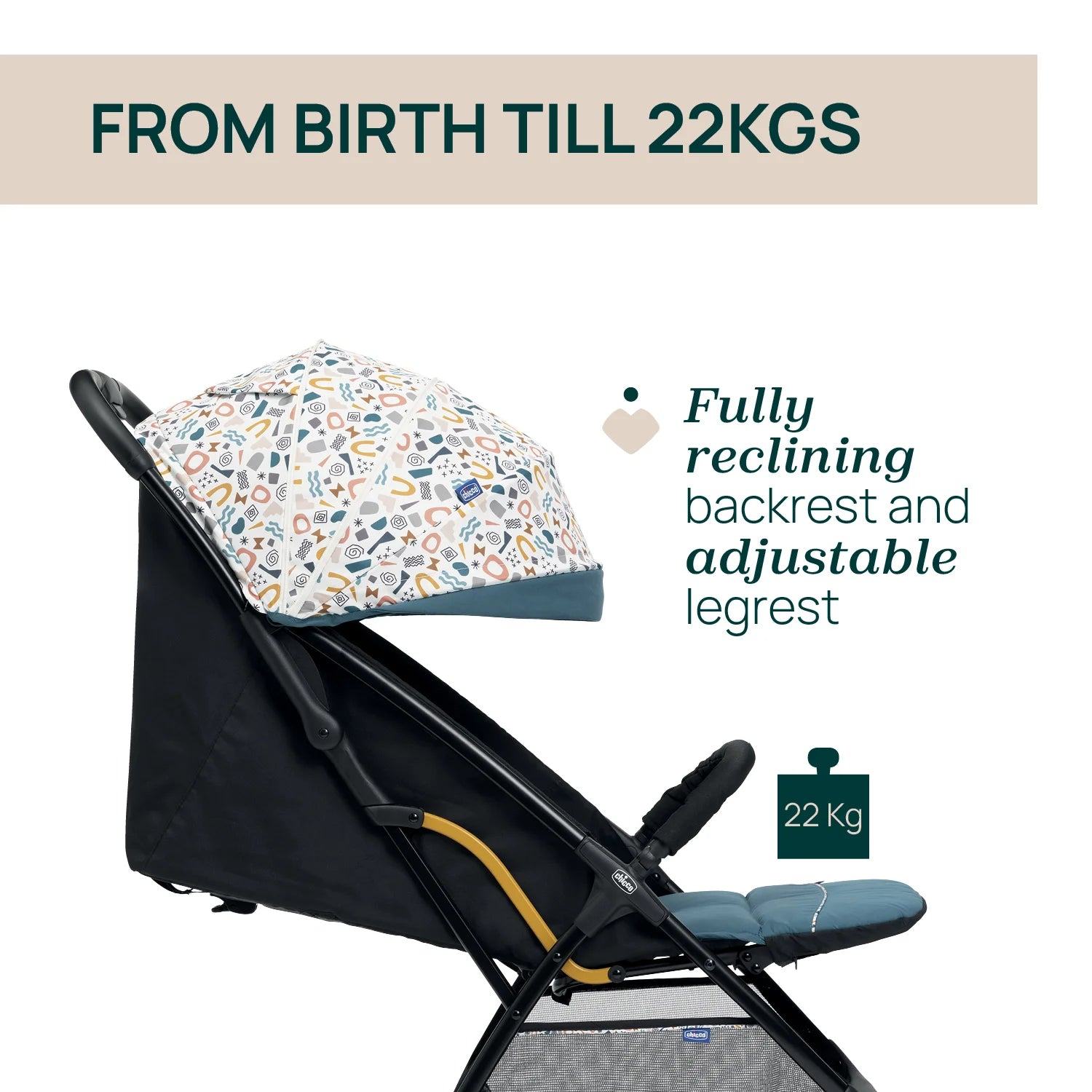 chicco teal stroller Chicco Glee Stroller Joyful Teal