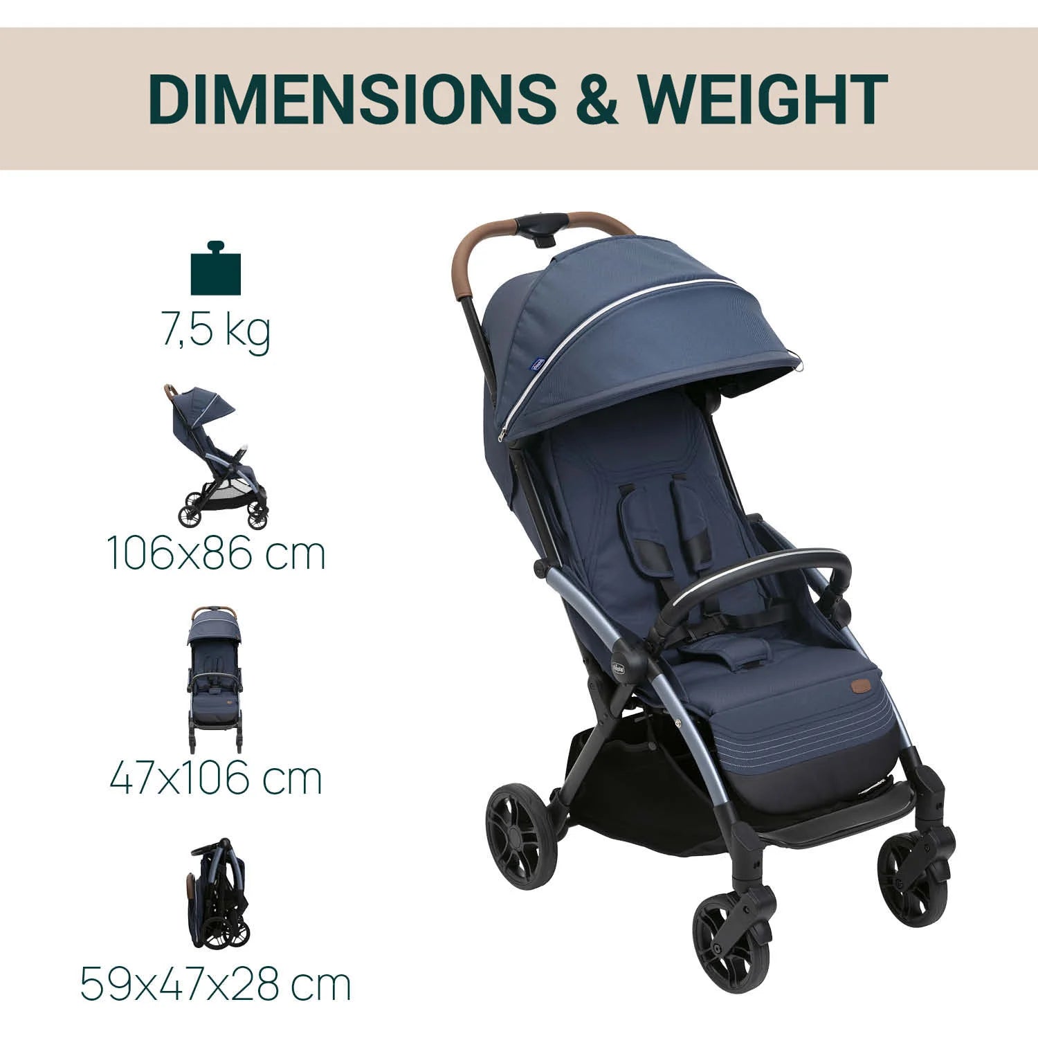 Goody XPlus Radiant Blue Stroller