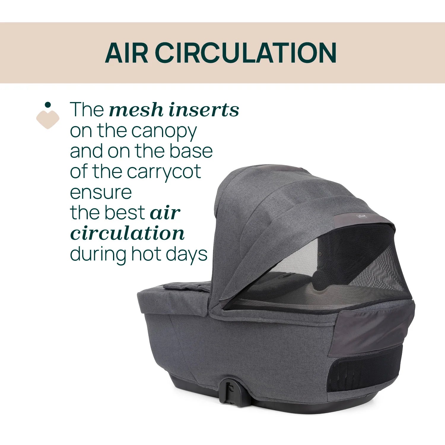 Gran Comfort Carrycot Black Satin