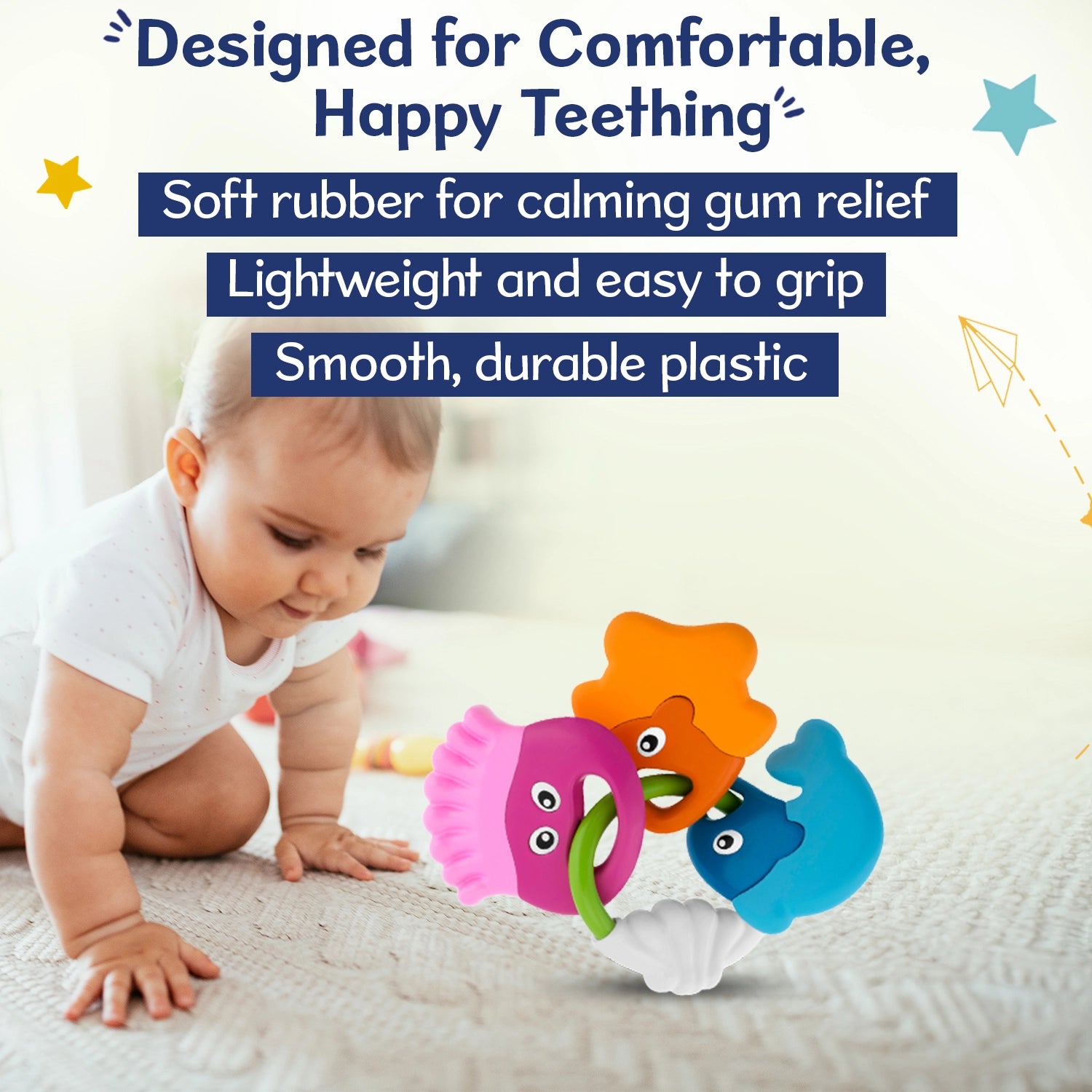 Gums Rubbing Fishes Rattle