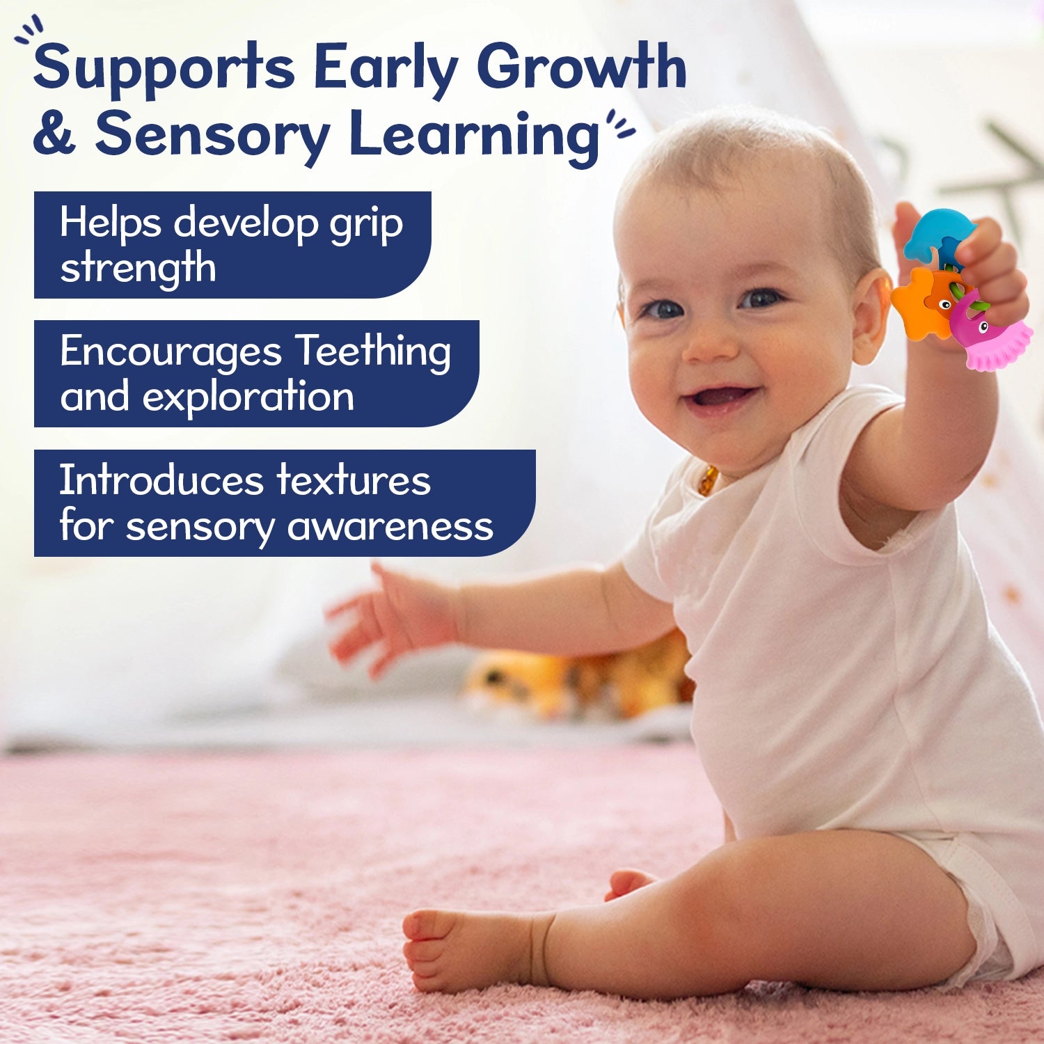 Gums Rubbing Fishes Rattle