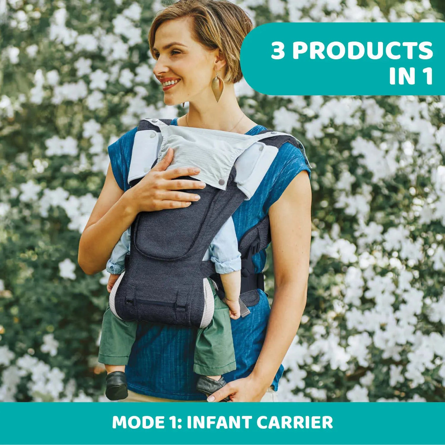Hip Seat Baby Carrier Denim