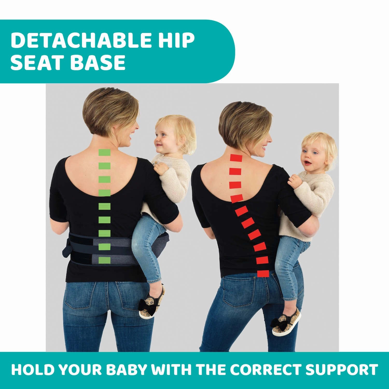 Hip Seat Baby Carrier Denim