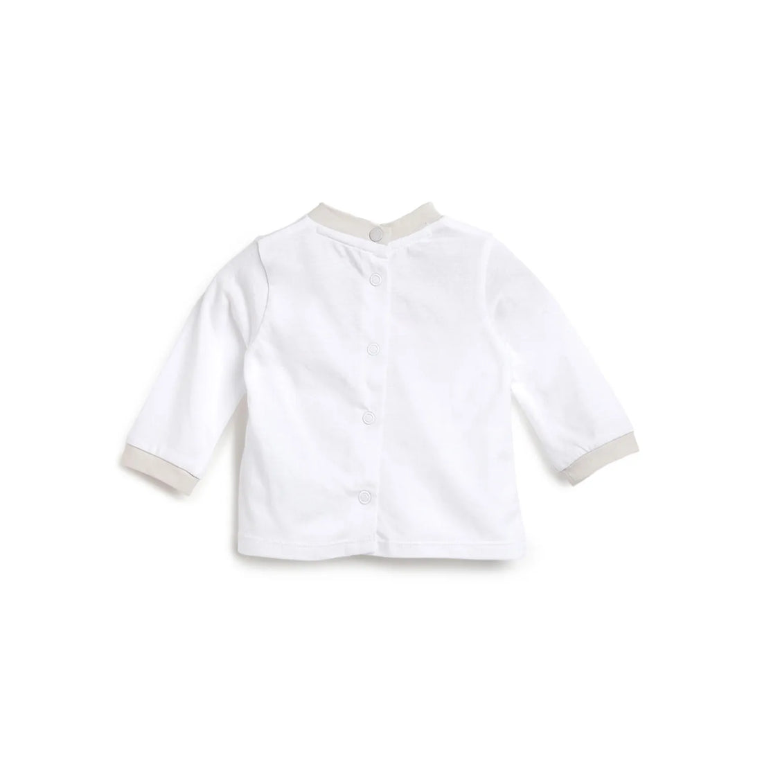 Infant White Printed T-shirt with Leggings