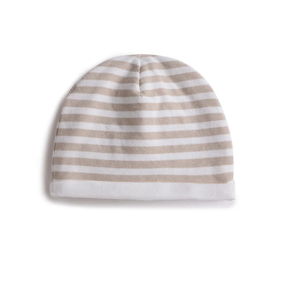 Infants Beige Printed Cap