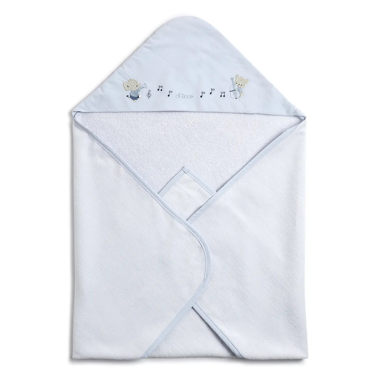 Infants Blue Cotton Bathwrap