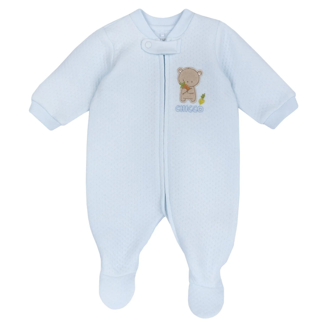 Infants Embroidered Front Opening Babysuit