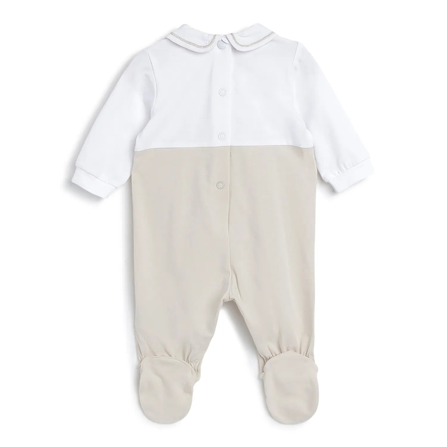 Infants Embroidered Leg Opening Babysuit