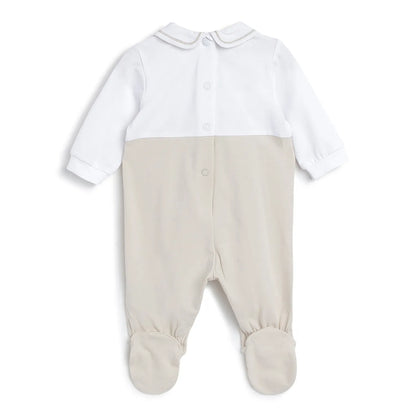 Infants Embroidered Leg Opening Babysuit