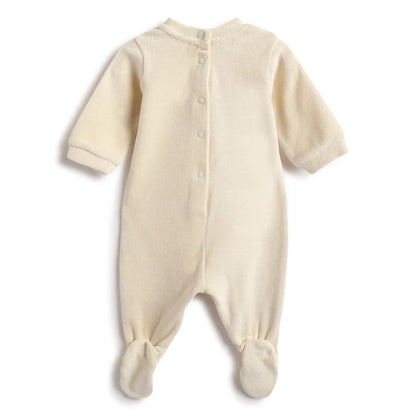 Infants Embroidered Leg Opening Babysuit
