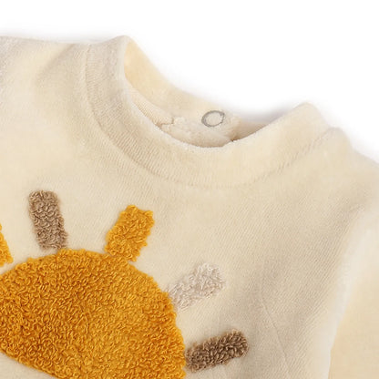 Infants Embroidered Leg Opening Babysuit