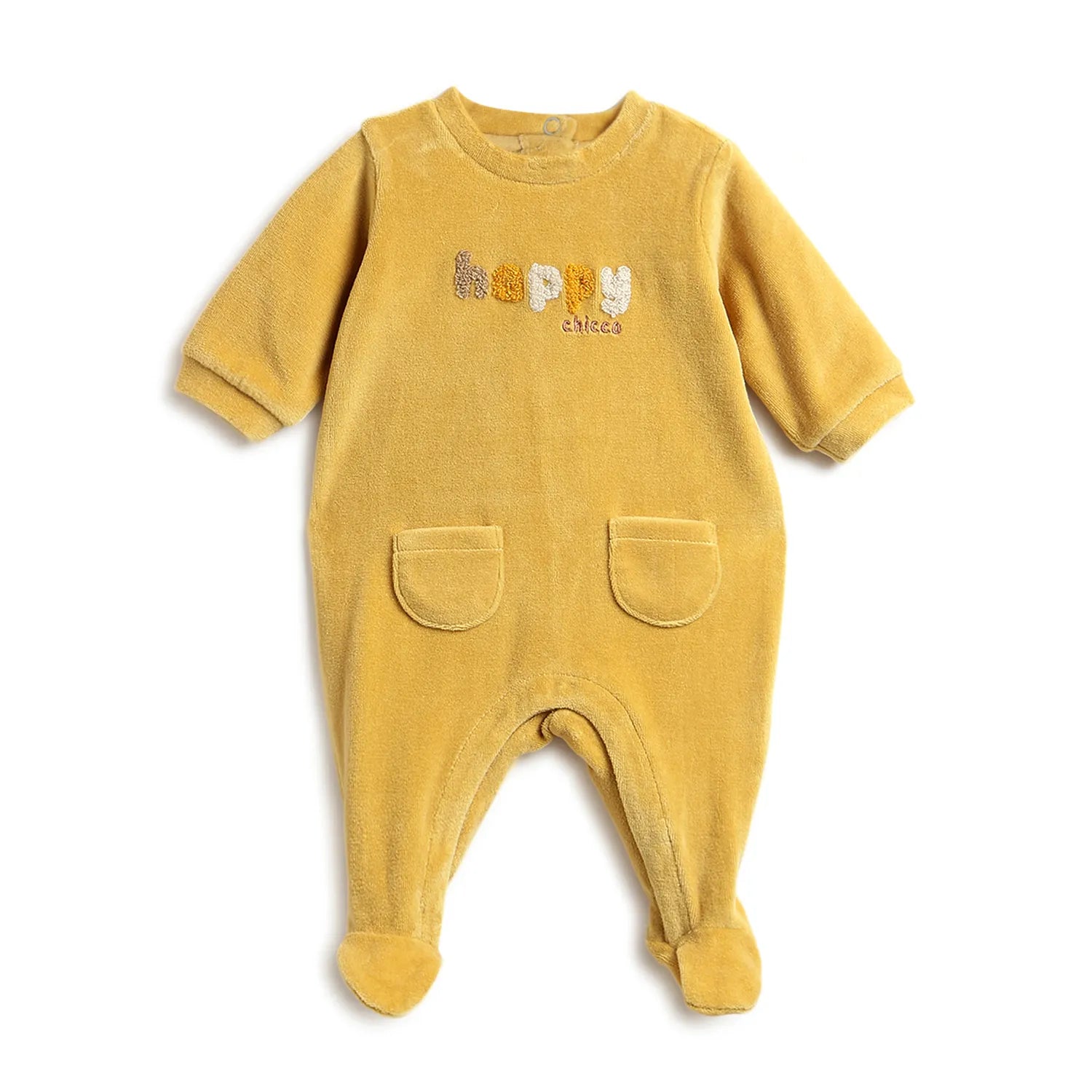 Infants Embroidered Leg Opening Babysuit
