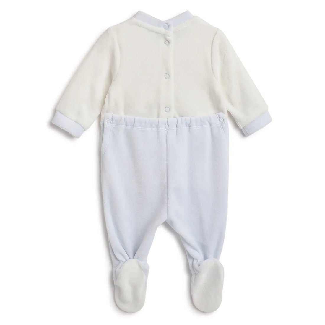 Infants Embroidered Nappy Opening Babysuit