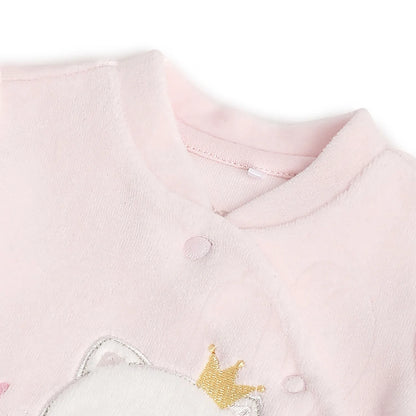 Infants Knitted Front Opening Babysuit