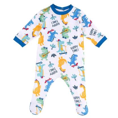 Infants Pack of 2 Printed Cotton Babysuit