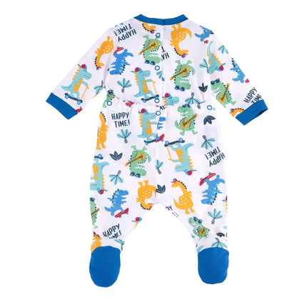Infants Pack of 2 Printed Cotton Babysuit