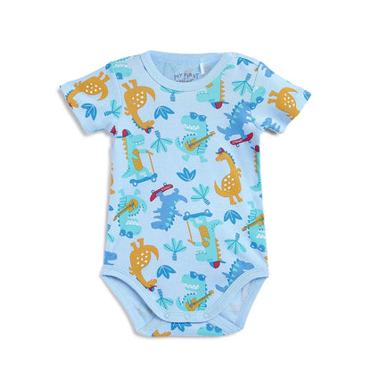 Infants Pack Of 4 Printed Bodysuits