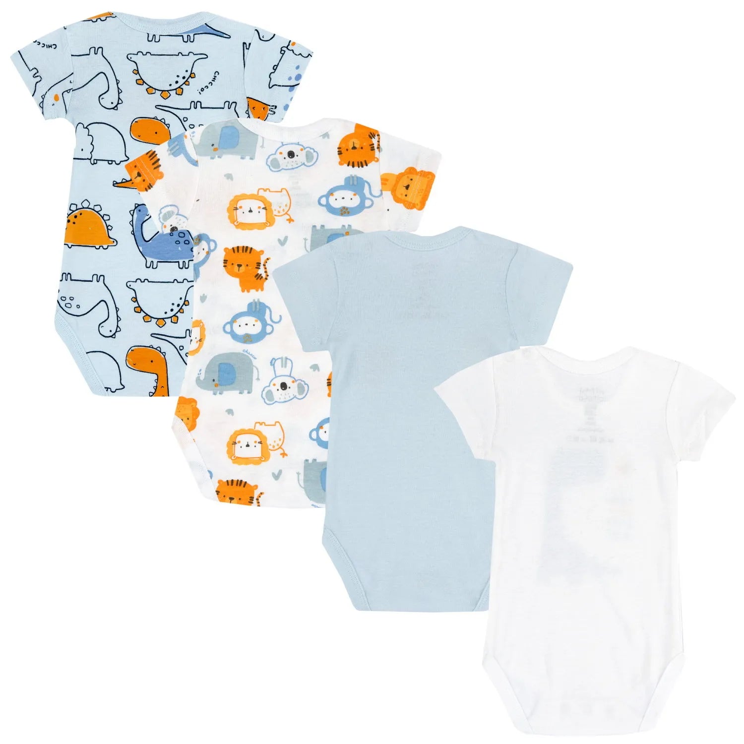 Infants Pack Of 4 Printed Bodysuits