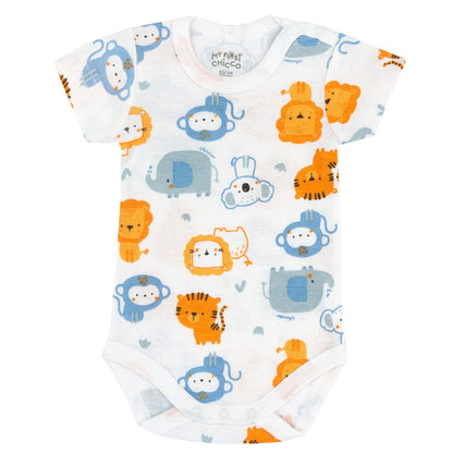 Infants Pack Of 4 Printed Bodysuits