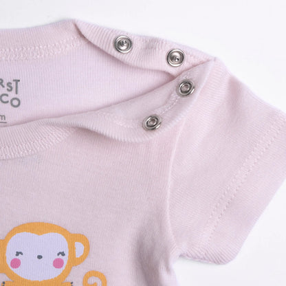 Infants Pack Of 4 Printed Bodysuits