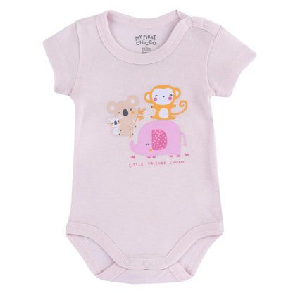 Infants Pack Of 4 Printed Bodysuits