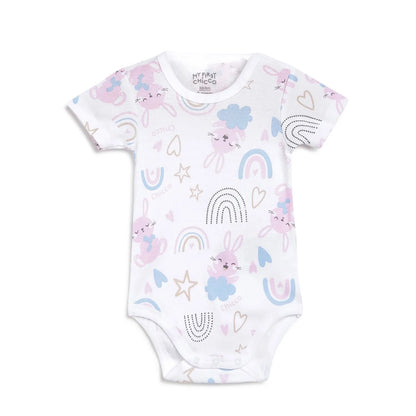 Infants Pack Of 4 Printed Bodysuits