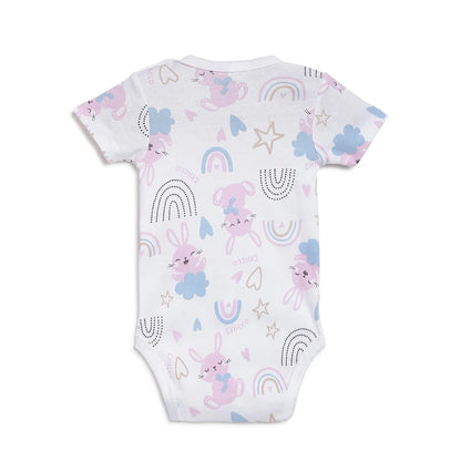 Infants Pack Of 4 Printed Bodysuits