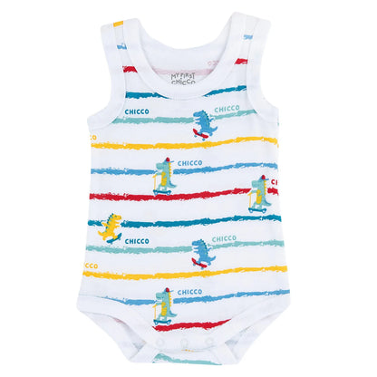Infants Pack Of 4 Printed Cotton Bodysuits