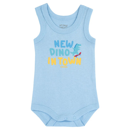 Infants Pack Of 4 Printed Cotton Bodysuits