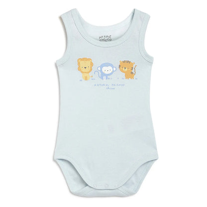 Infants Pack Of 4 Printed Cotton Bodysuits