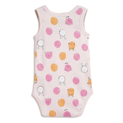 Infants Pack Of 4 Printed Cotton Bodysuits