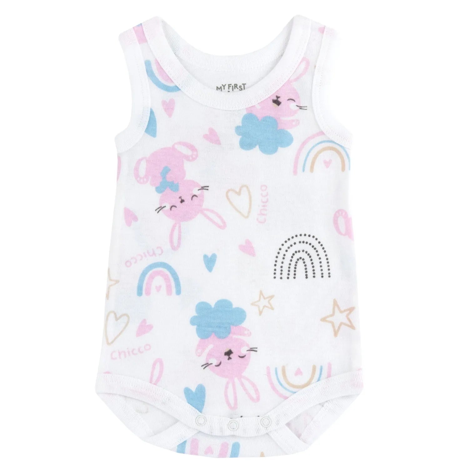 Infants Pack Of 4 Printed Cotton Bodysuits