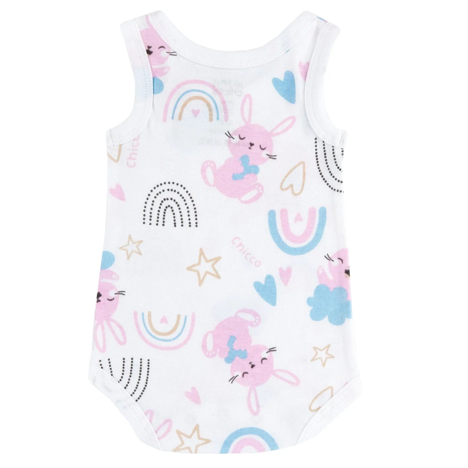 Infants Pack Of 4 Printed Cotton Bodysuits
