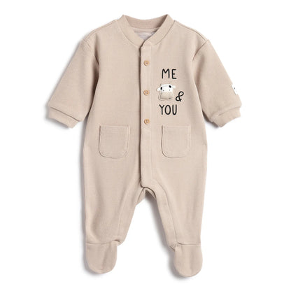 Infants Printed Front Opening Babysuit