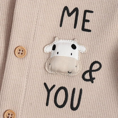 Infants Printed Front Opening Babysuit