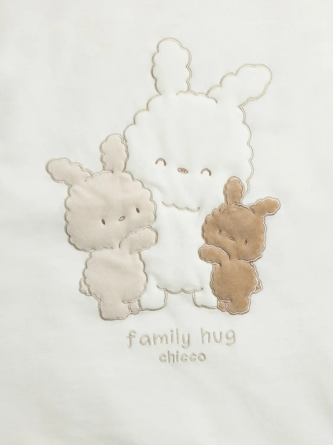 Infants White Applique Pram Blanket