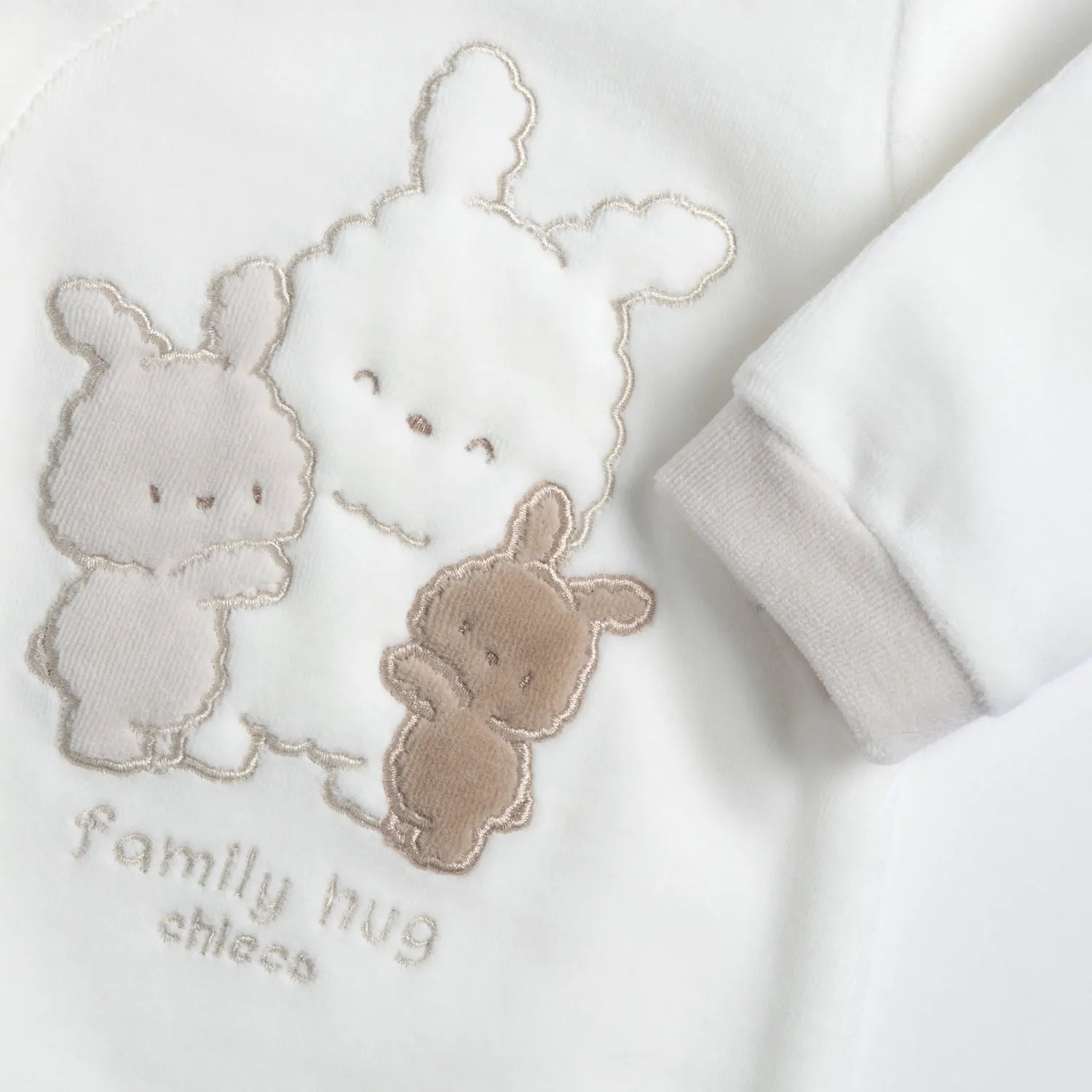 Infants White Embroidered Front Opening Babysuit