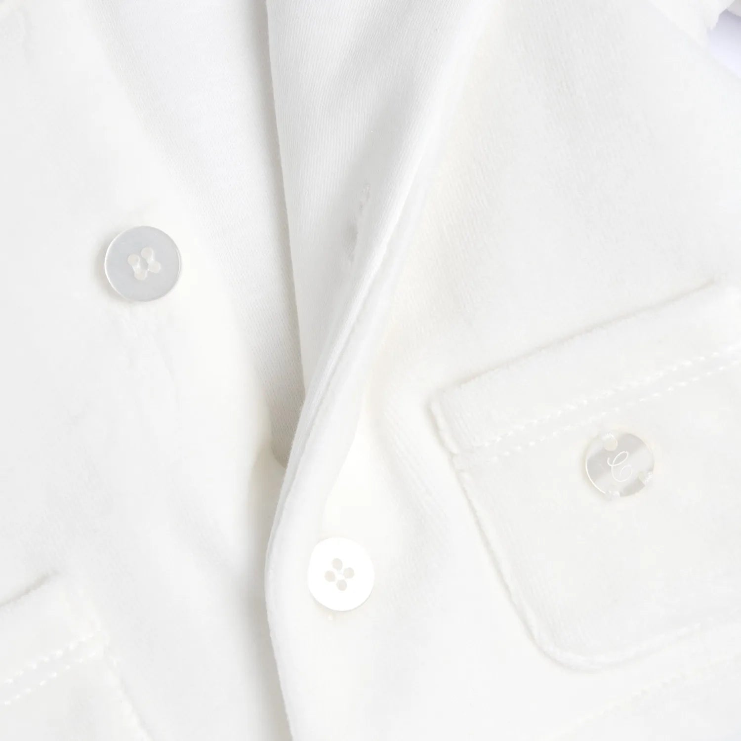 Infants White Hooded Cardigan