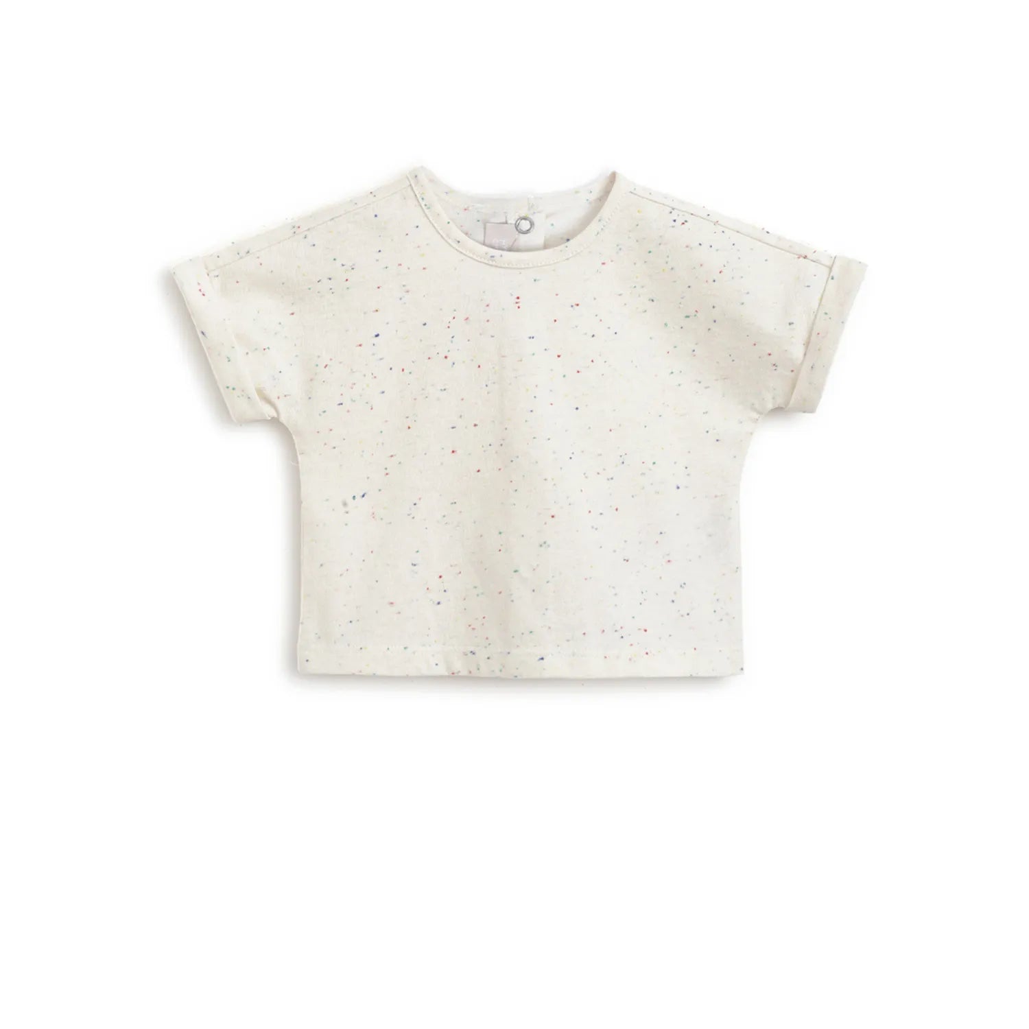 Infants White Printed Dungarees With T-Shirt