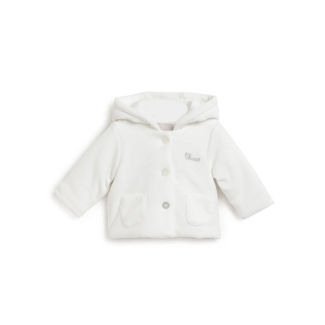 Infants White Solid Jacket