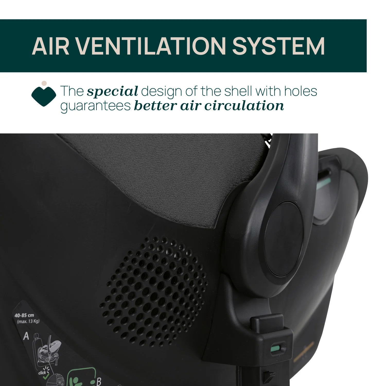 Kory Plus Baby Car Seat Black Satin