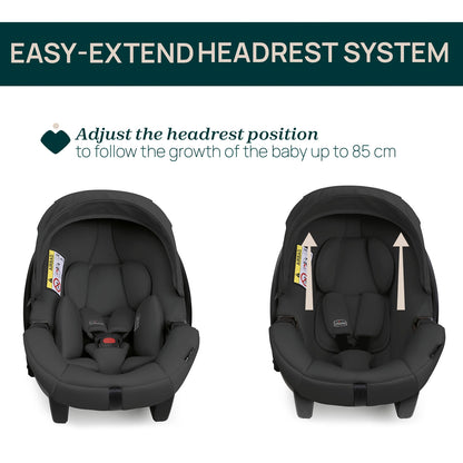 Kory Plus Baby Car Seat Black Satin