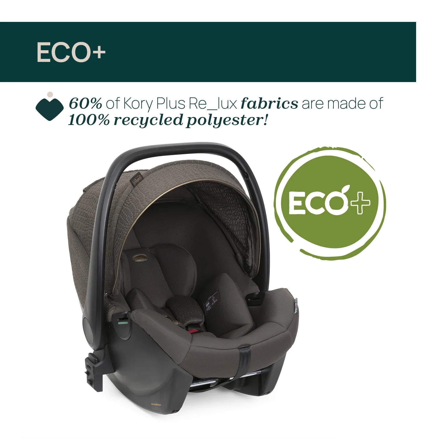 Kory Plus Baby Car Seat Bronze Lizard