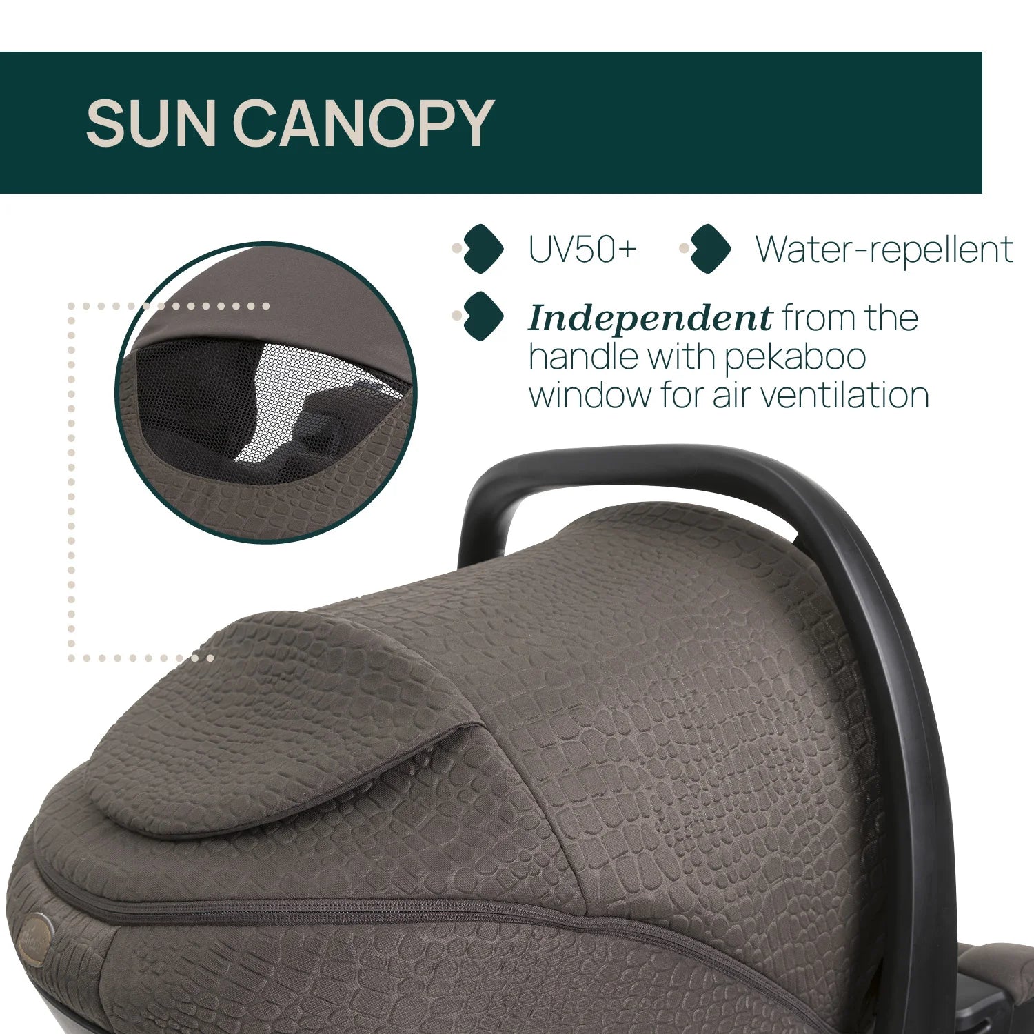 Kory Plus Baby Car Seat Bronze Lizard