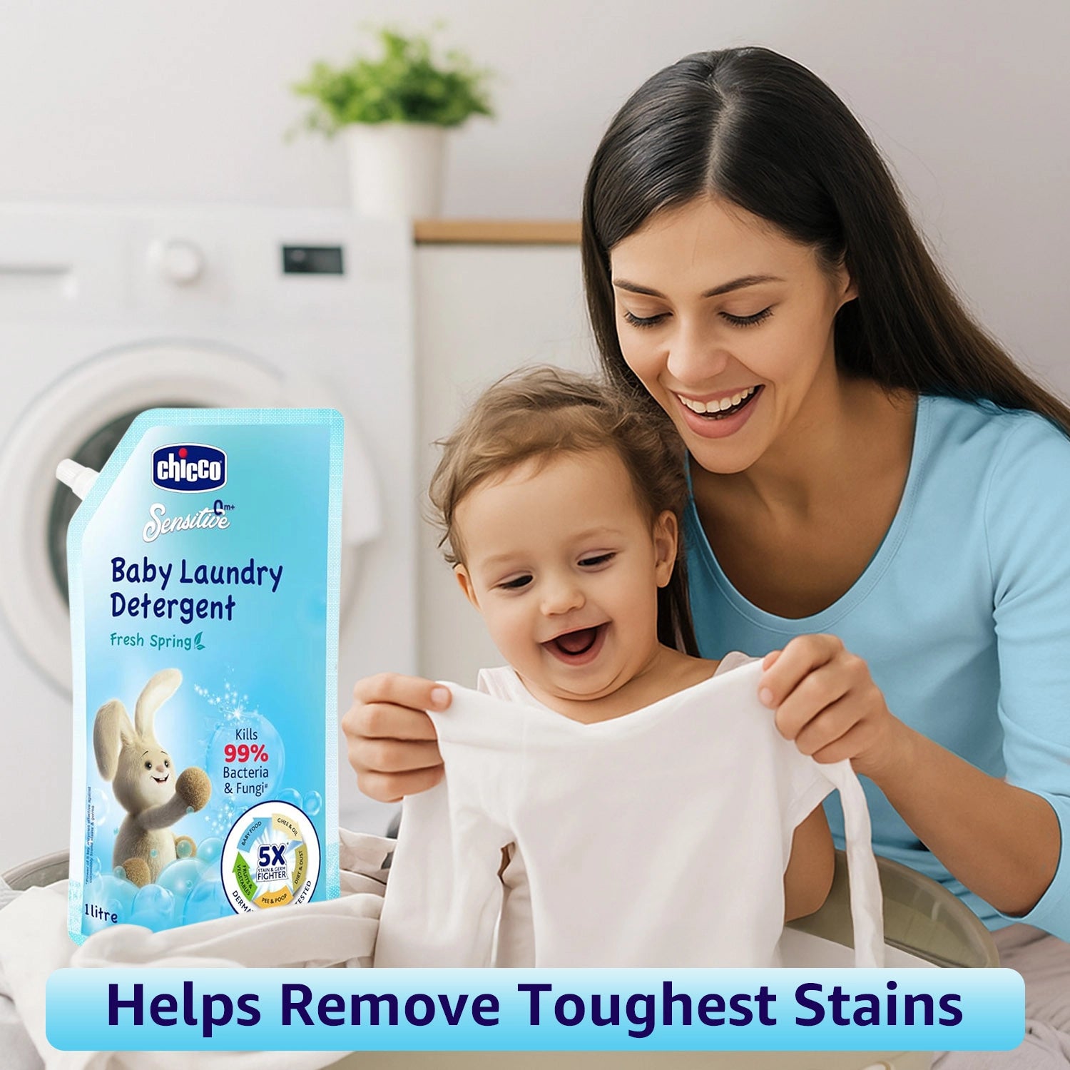 Laundry Detergent Fresh Spring 1000ml Refil Pack