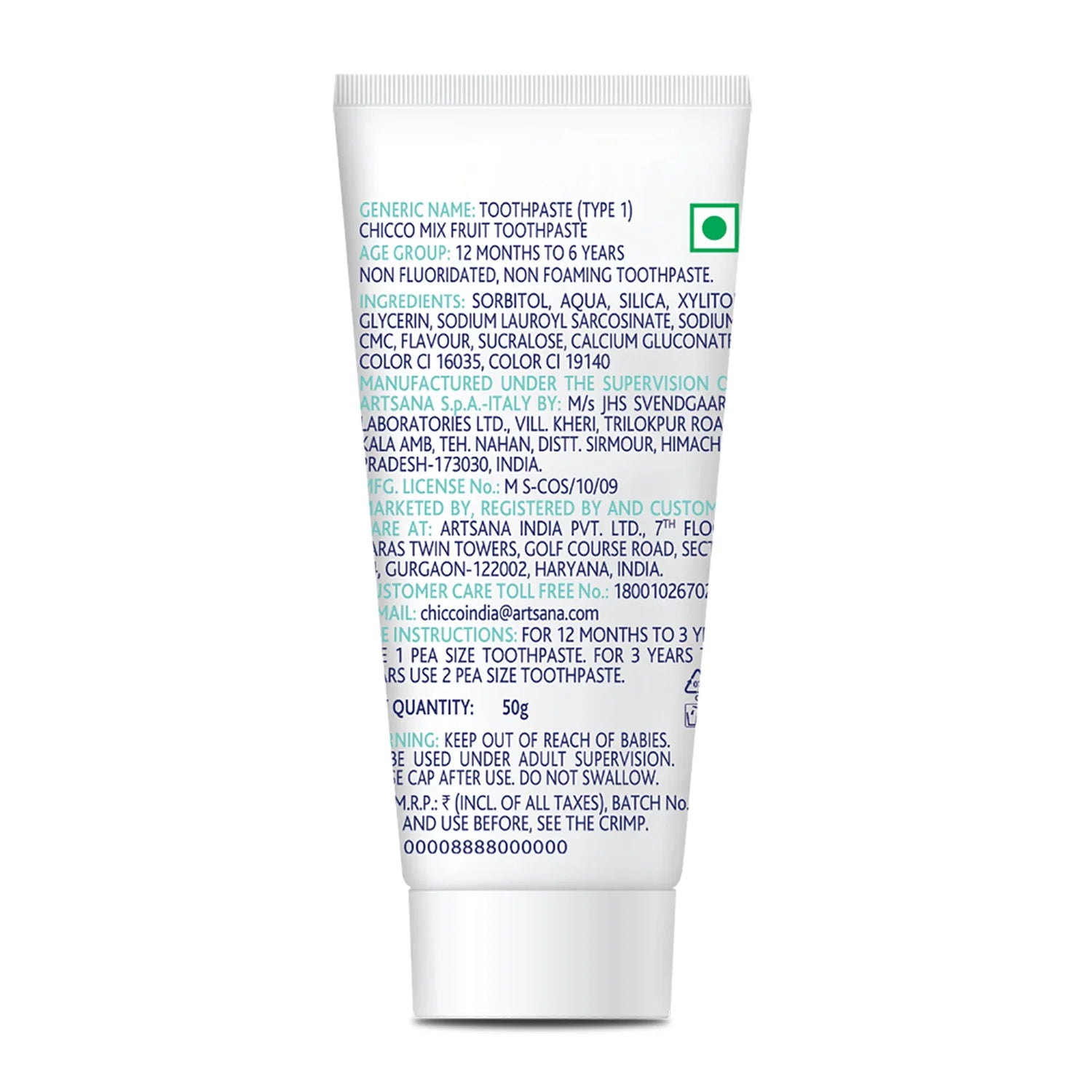 Mixed Fruit Toothpaste 12M to 6Y 50g