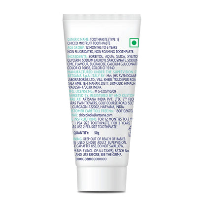 Mixed Fruit Toothpaste 12M to 6Y 50g