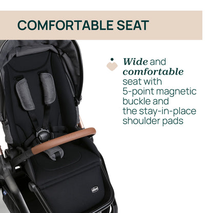 Mysa Stroller Black Satin