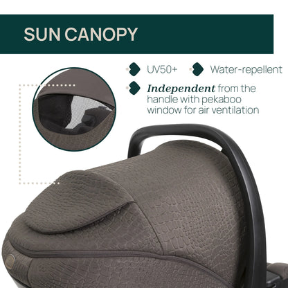 Mysa Stroller Bronze Lizard  &amp; Kory Plus Special Car Seat Bronze Lizard